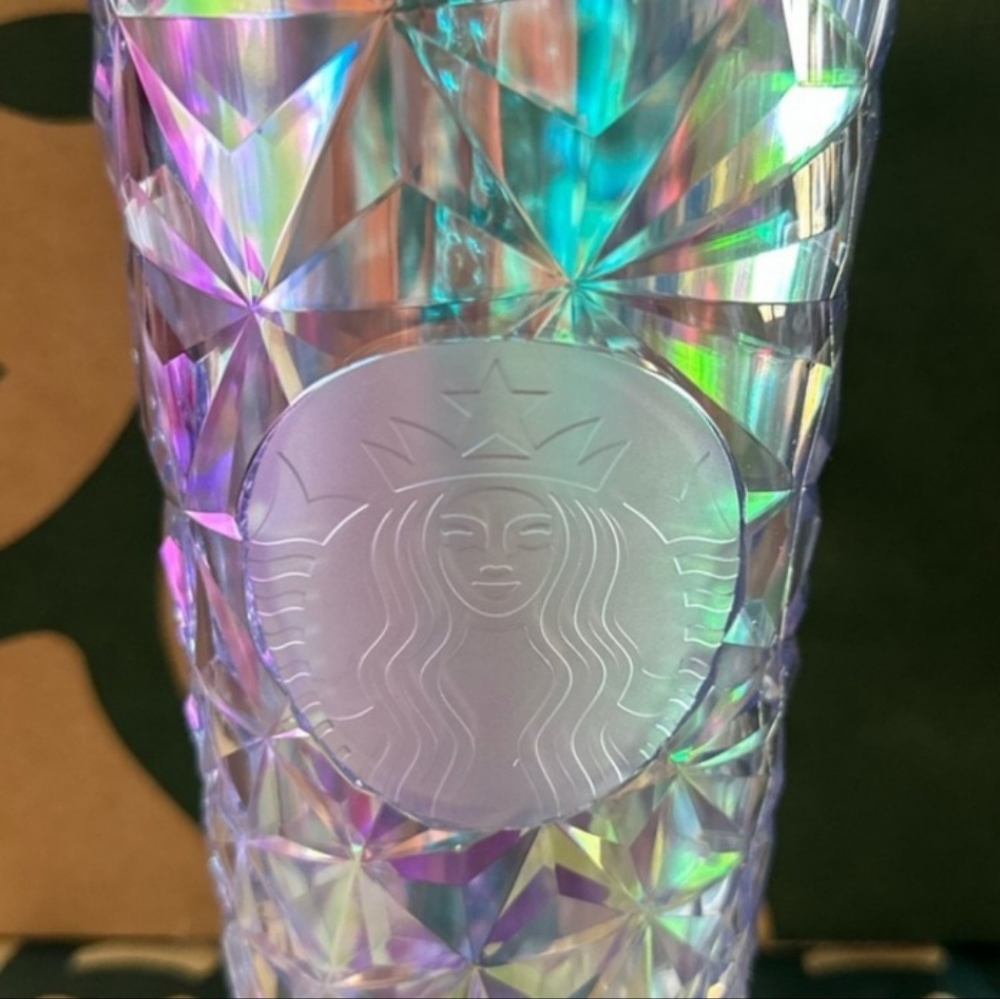 Starbucks Tumbler White Diamond Prism Unicorn - Holiday 2023 - Venti 24oz